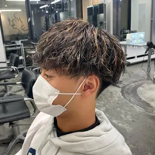 ショート カラー パーマ メンズ メンズ特化美容師/ 藤戸 椋のヘアスタイル