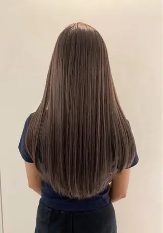 セミロング カラー 大場 優弥のヘアスタイル