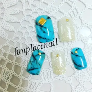 ショート ミディアム セミロング ロング カラー パーマ ヘアアレンジ メンズ キッズ ネイル まつエク nail salon&school felice所属・フェリーチェ瑞江店 新山のネイルデザイン