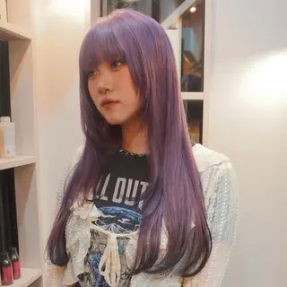 ロング カラー ブロンド/ブリーチ 【SITY.】のヘアスタイル