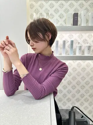 ショート カラー 木原良 (キハラ リョウ)のヘアスタイル