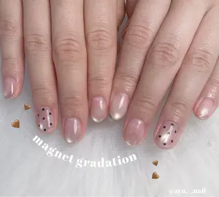 ネイル あゆ🎀/ワンホンネ イル/痛ネイルのネイルデザイン