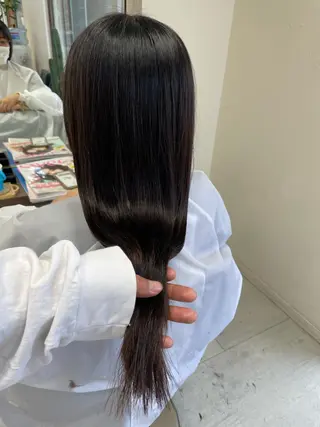 ロング ダブルカラー/韓国 ヘア/さわのあかねのヘアスタイル