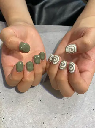 ネイル ☆ -ˋˏ ⋆Oli nailෆ ̖́-のネイルデザイン