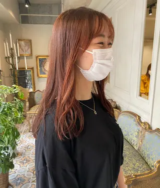 セミロング 原 菜帆のヘアスタイル