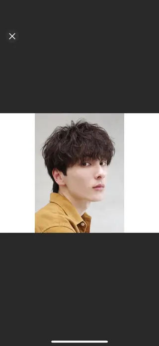 パーマ メンズ 伊藤恵悟 モデル募集のヘアスタイル