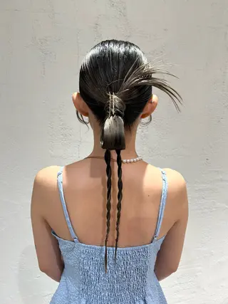 ロング ヘアアレンジ 艶カラー🌸アレンジ 🌹Sally🕊️のヘアスタイル