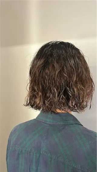 ミディアム パーマ 🌿ボブ パーマ高橋啓太🌿のヘアスタイル