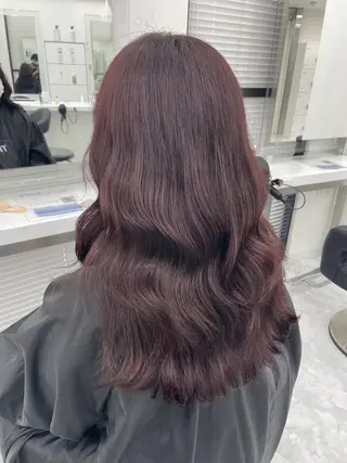 カラー 上野BABY💞 高発色暖色カラー💞のヘアスタイル
