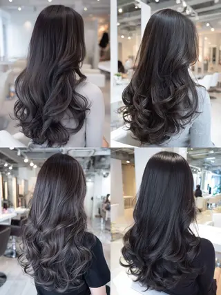 ロング 岡田 聖也のヘアスタイル