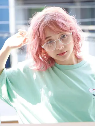 ミディアム カラー ブリーチ特化/レイヤ ーカット🥀マサルのヘアスタイル