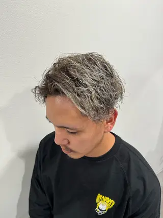 メンズ 平尾/艶カラー/ アッシュ系/中川誠大のヘアスタイル