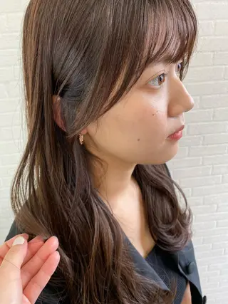 セミロング カラー @grace所属・HOSHI *のヘアスタイル