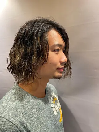 ロング パーマ ヘアアレンジ メンズ ヒロ銀座 無料急募‼️小野のヘアスタイル