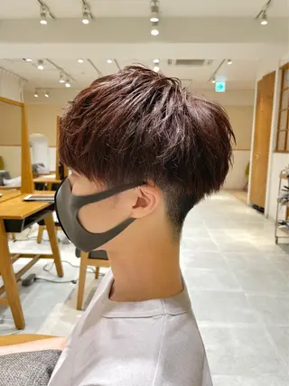 ショート カラー メンズ レイヤー/韓国ヘア /顔周り/大久保貴之のヘアスタイル