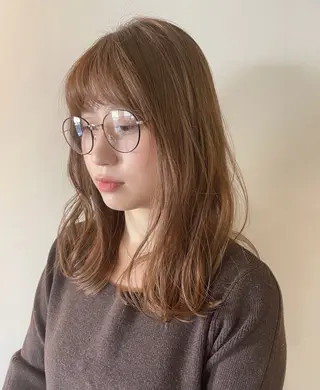 セミロング miri髪質改善 久留米/韓国のヘアスタイル