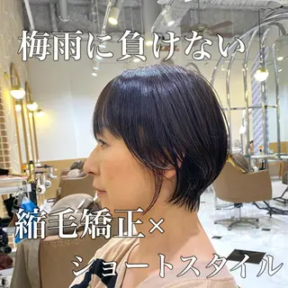 ショート パーマ 坂井 茅聖のヘアスタイル