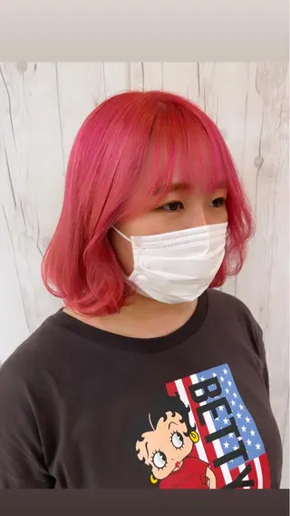カラー 名古屋のピンク好き かずくん🦩のヘアスタイル