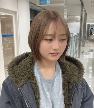 カラー 透明感ワンカラー 🎀髪質改善/AOのヘアスタイル