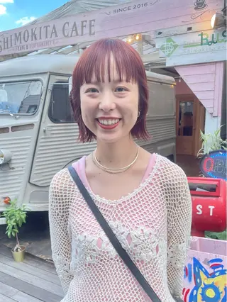 ショート カラー 🍊暖色×顔周り 🍊cocoroのヘアスタイル