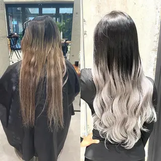 ロング カラー ヘアアレンジ TATSUYA アートディレクターのヘアスタイル