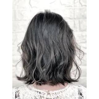 ミディアム カラー KIZU 髪質改善 オカルト怪談のヘアスタイル