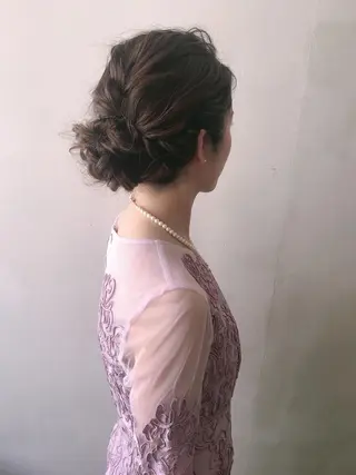 セミロング ヘアアレンジ ⭐️ アユミ⭐️のヘアスタイル