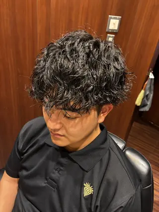 ミディアム 小松 美雄のヘアスタイル