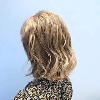 ミディアム カラー 🌈ぷる艶カラー🌈 髪質改善👑柳沼尚貴のヘアスタイル