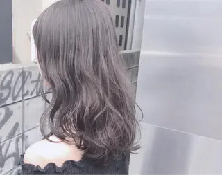 セミロング カラー ヘアアレンジ 透明感カラー× レイヤーカット✨高梨のヘアスタイル