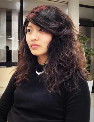 セミロング カラー パーマ ヘアアレンジ メンズ キッズ ネイル マツエク・マツパ Leyシェアサロン所属・Ken ドライカット ✂️水素ケアのヘアスタイル