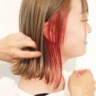 ショート カラー 🍂秋の透け感カ ラー🍂HIDEKAのヘアスタイル