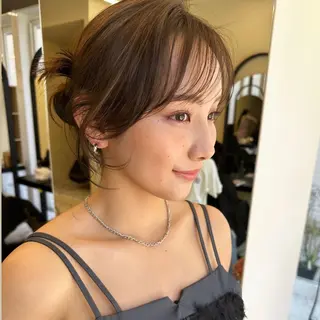 ロング カラー ヘアアレンジ 即モテ×メンズヘア/ 表参道/MOMONEのヘアスタイル