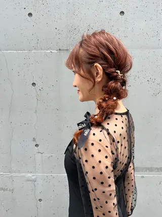 ロング カラー パーマ ヘアアレンジ 🎨カラー満足度 500%💫ヅル💫のヘアスタイル