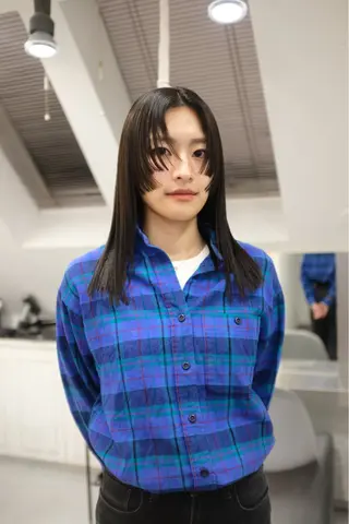 セミロング ヘアアレンジ 🦠カラーリスト/ 魚瀬あおい🦠のヘアスタイル