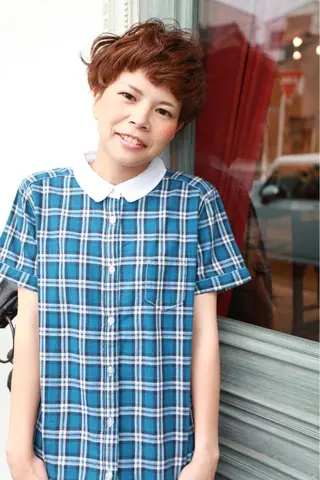 ショート カラー パーマ marie-anne 浜松元目店のヘアスタイル