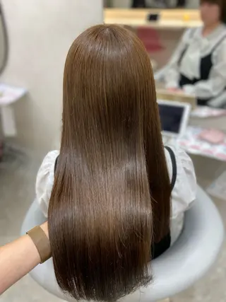 ロング カラー 新宿/韓国ヘア 中明度カラー/かやのヘアスタイル