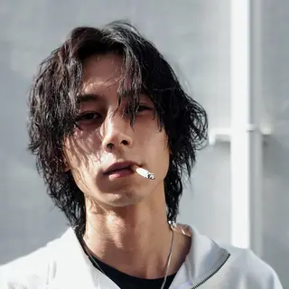 ミディアム パーマ メンズ SALOWIN名古屋Suite店所属・名古屋のメンズ特化 美容師/わたるのヘアスタイル