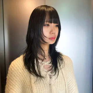 ロング カラー ⛄️似合わせ暖色/ 抜け感レイヤー/ゆいのヘアスタイル