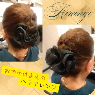 セミロング ヘアアレンジ GR 髪質改善トリートメント×ヘッドスパ【ジーアール】所属・🌺中村🌺毎日楽し くなる髪をご提案✨のヘアスタイル