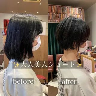 ショート カラー ❣️韓国レイヤー ❣️渡部晃輝のヘアスタイル