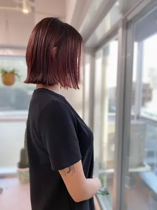 ショート カラー ノグチ ユウキ/ボブのヘアスタイル