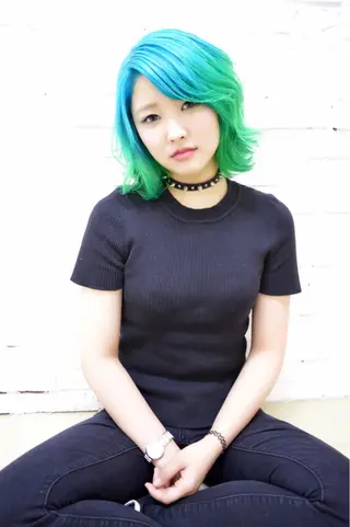 ミディアム カラー エクステリピート率 No.1 菊池　悠介のヘアスタイル