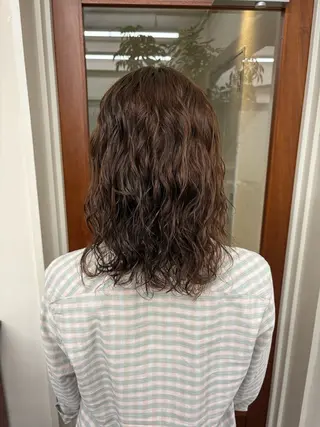 ミディアム パーマ レイヤーカット/ nonoka💞のヘアスタイル