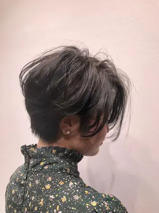 ショート 酸性ストレート/ブリ ーチなし/中村 匠のヘアスタイル