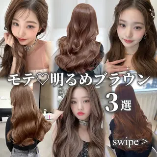 ロング カラー 🖤韓国･網紅 KOYUKI🖤のヘアスタイル