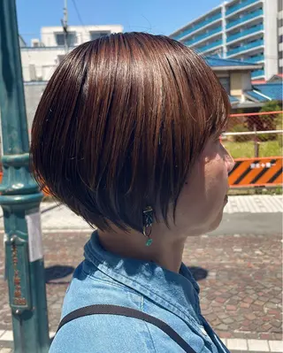ショート ショート/ハイライト 特化 松倉のヘアスタイル
