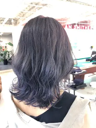 ミディアム カラー ヘアアレンジ GRAND OMOTESANDOのヘアスタイル