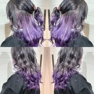 セミロング カラー パーマ ヘアアレンジ メンズ キッズ ネイル マツエク・マツパ 髪質改善×ハイトーン 中田啄也のヘアスタイル