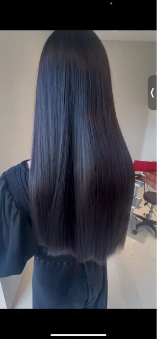 ロング ハディー シールエクステのヘアスタイル